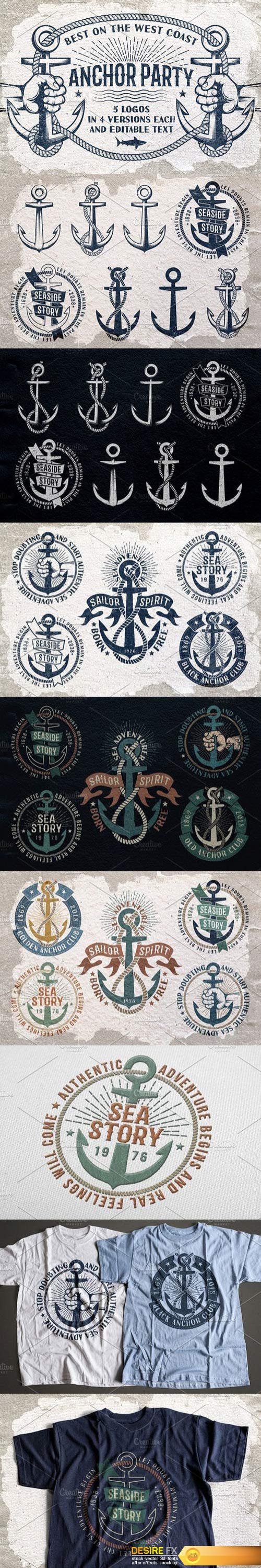 CM - Anchor nautical logos 1758564