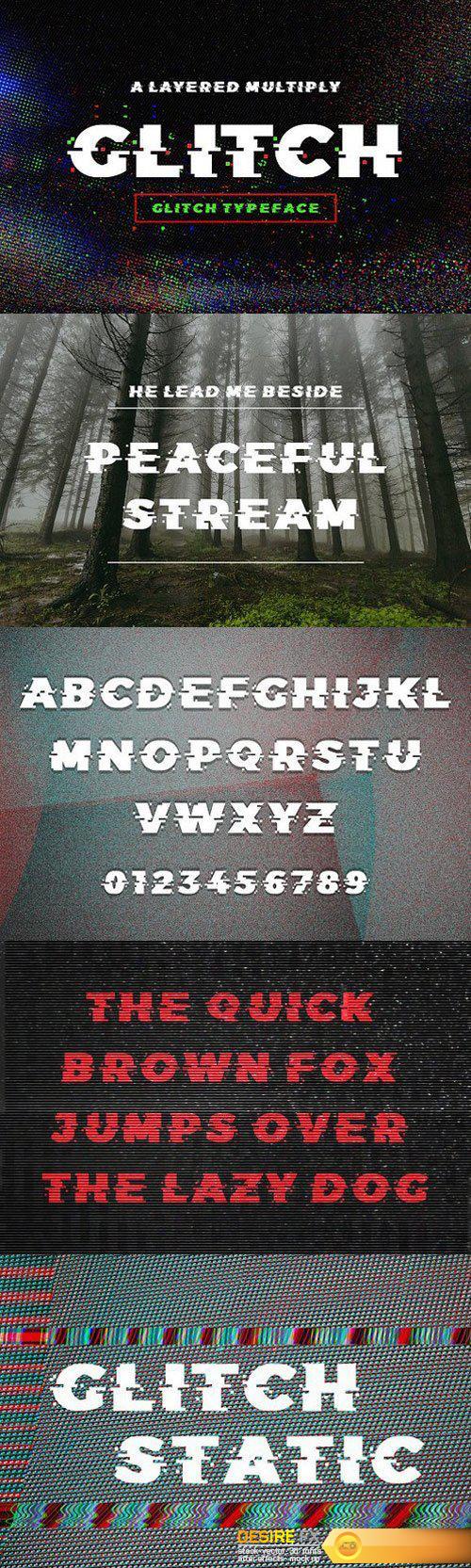 CM - Glitch Typeface 1771766