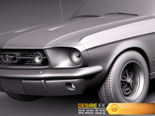 Ford Mustang 1967 Bullit 3D Model (14)