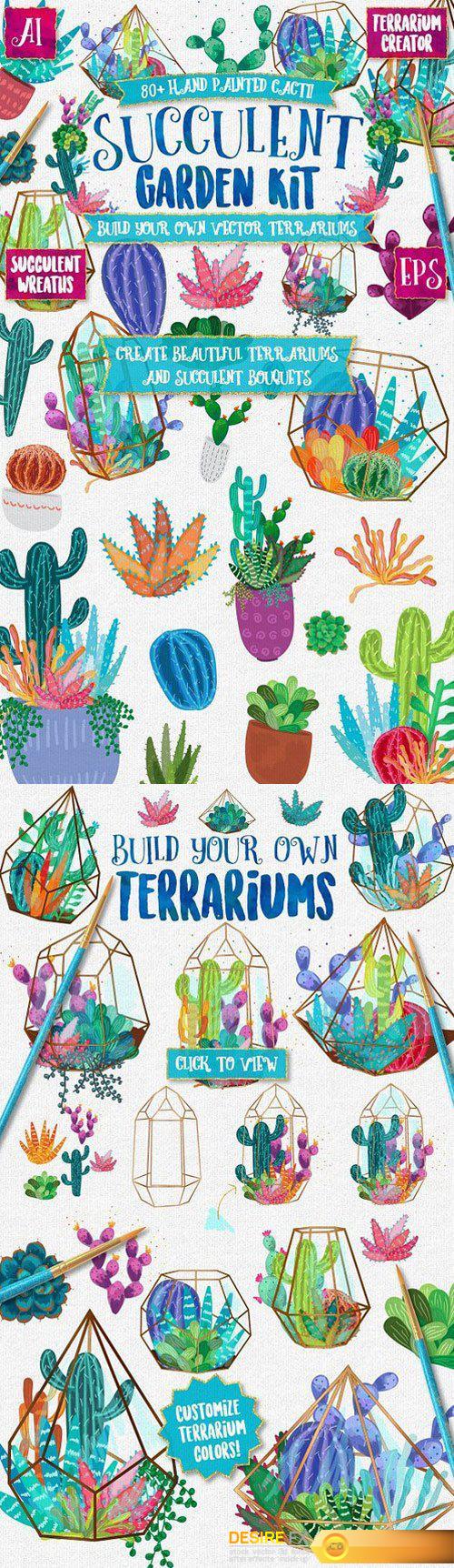 CM - Terrarium Creator:Succulents & Cacti 1502009