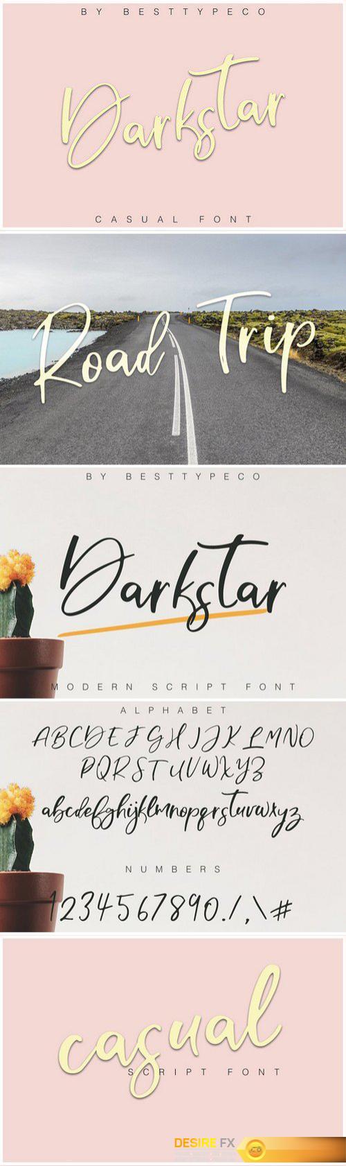 CM - Darkstar Script Font 1807100