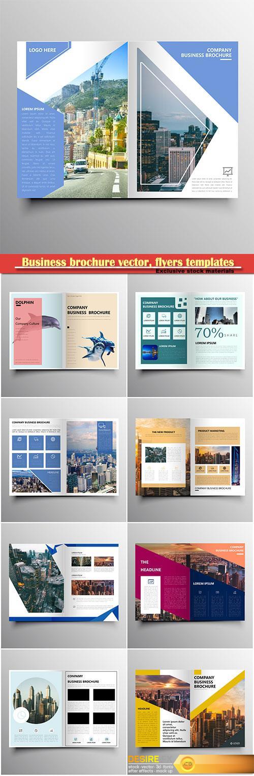 Business brochure vector, flyers templates # 49