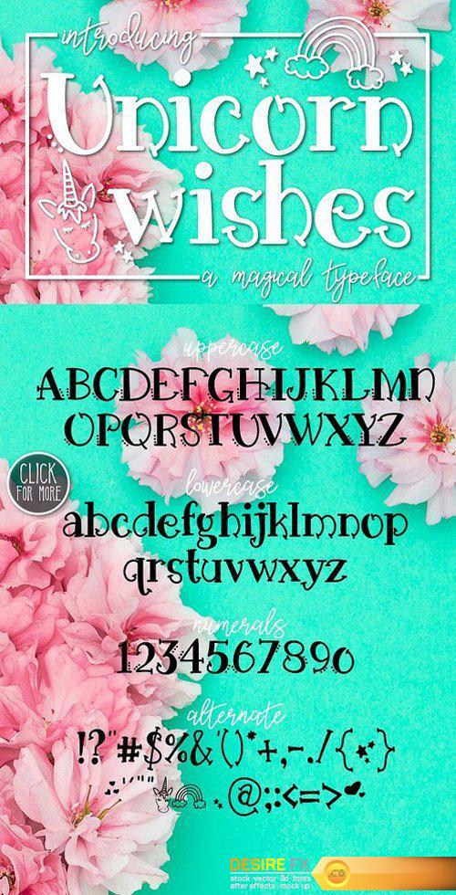 CM - Unicorn Wishes a Magical Typeface 1563182