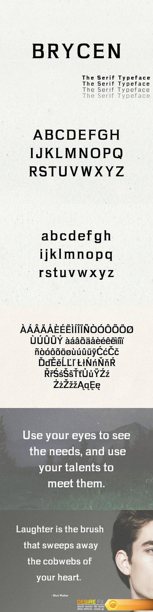 CM - Brycen Serif Premium Font Family 1728045