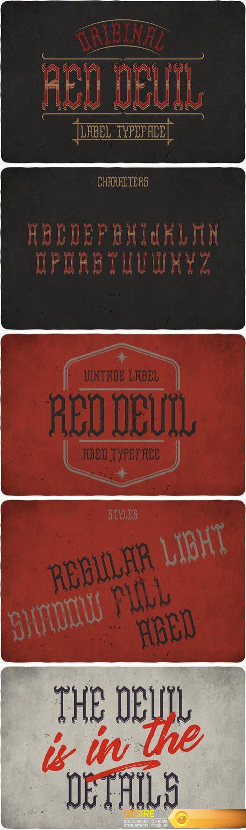 CM - Red Devil Typeface 1820295