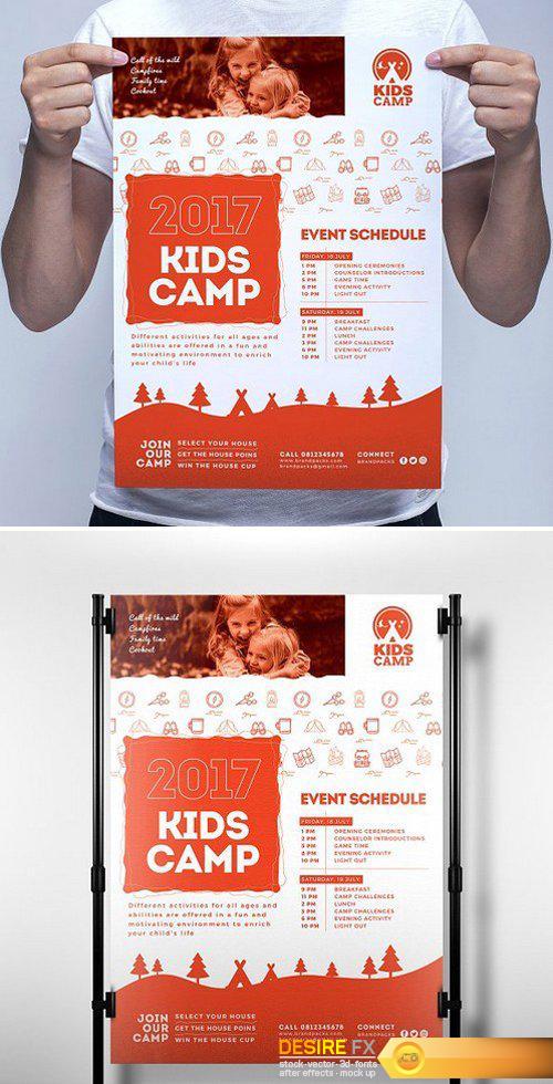 CM - Kids Camp Poster Template 1805891