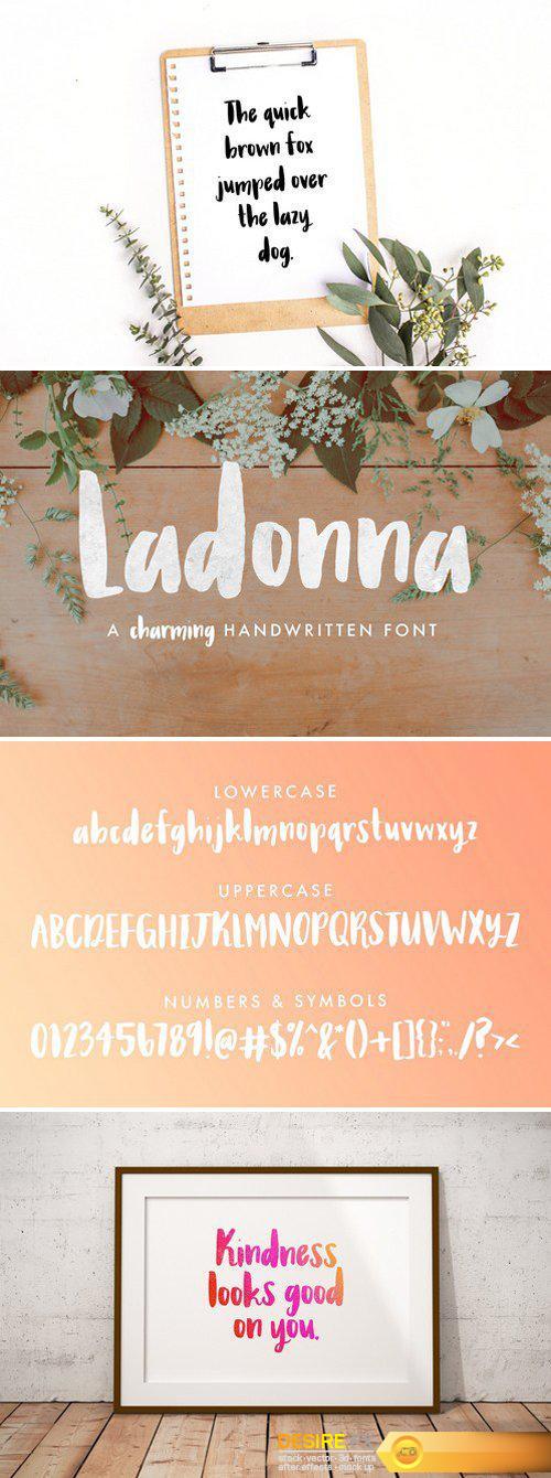CM - Ladonna Brush Font 1890805