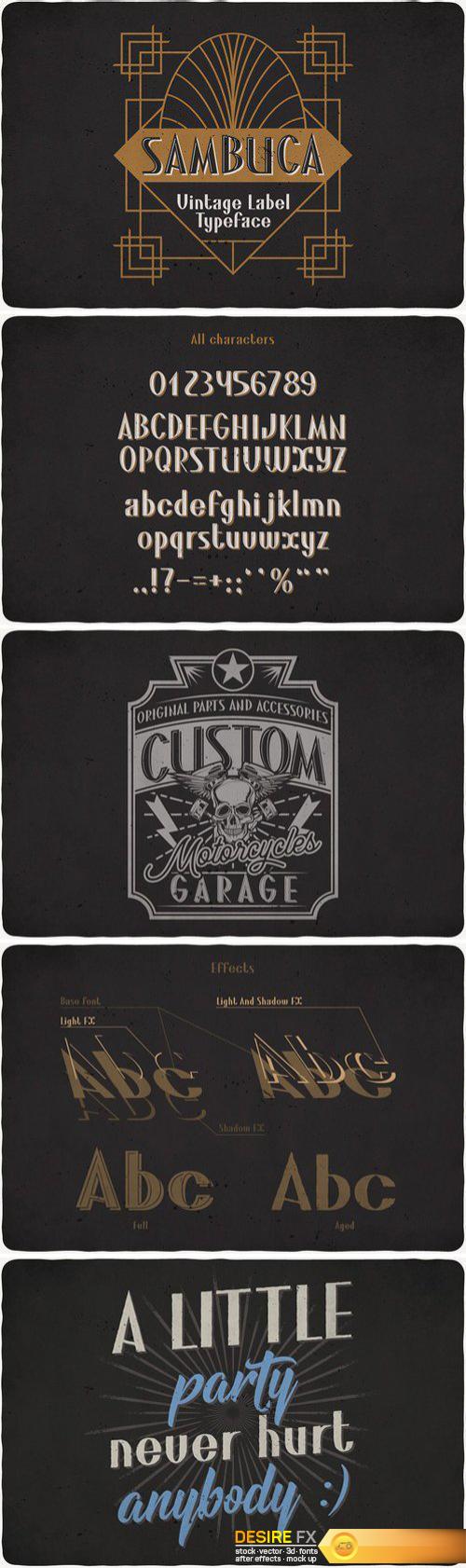 CM - Sambuca Typeface 1834434