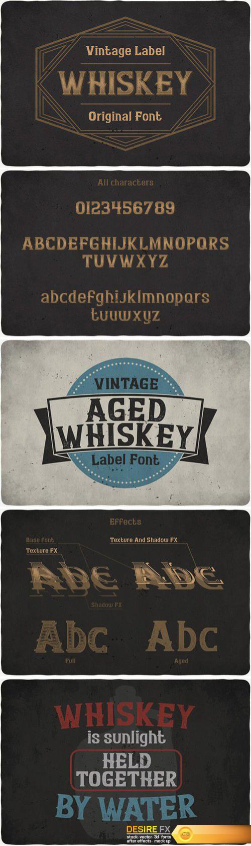 CM - Whiskey Typeface 1819869