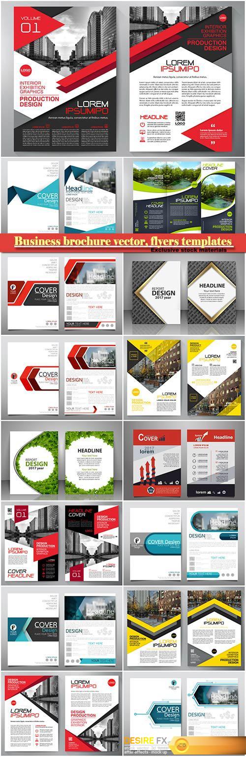 Business brochure vector, flyers templates # 34