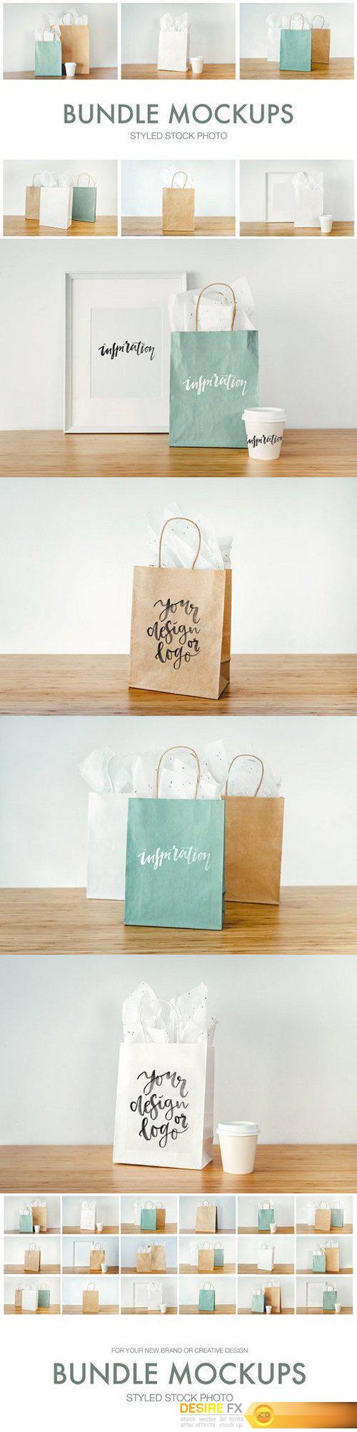 CM - Mockups bags, cups and frames 1674545