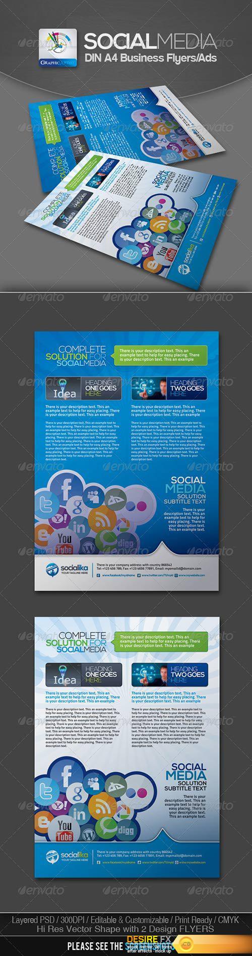 Graphicriver - Social Media Business Flyers v.2 3023822