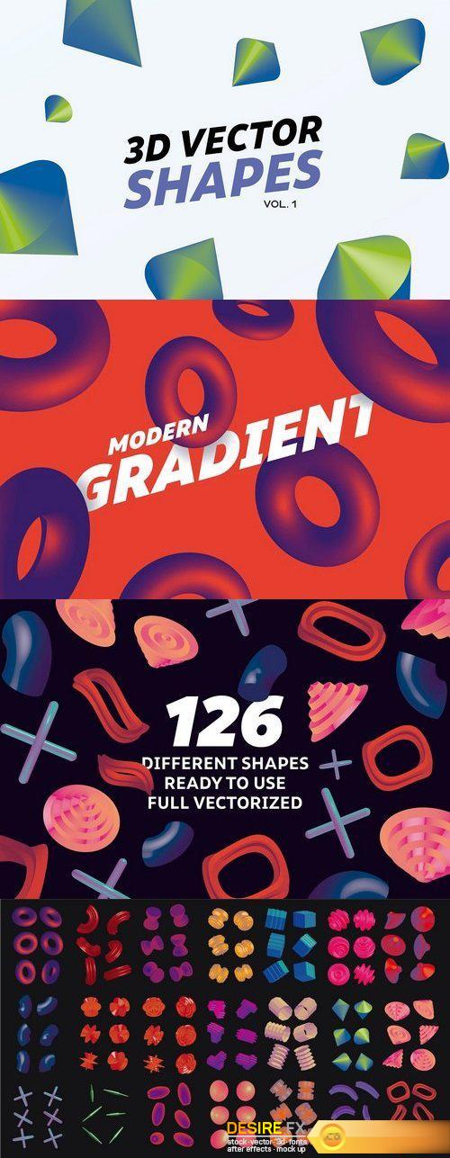 CM - 3D Gradient Shapes 1359459