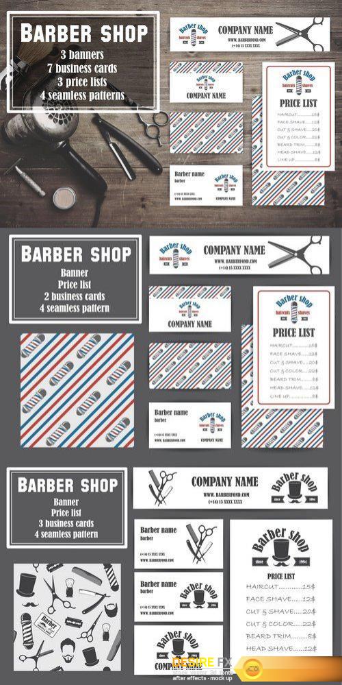 CM - Barber Shop Business Card set 1358653