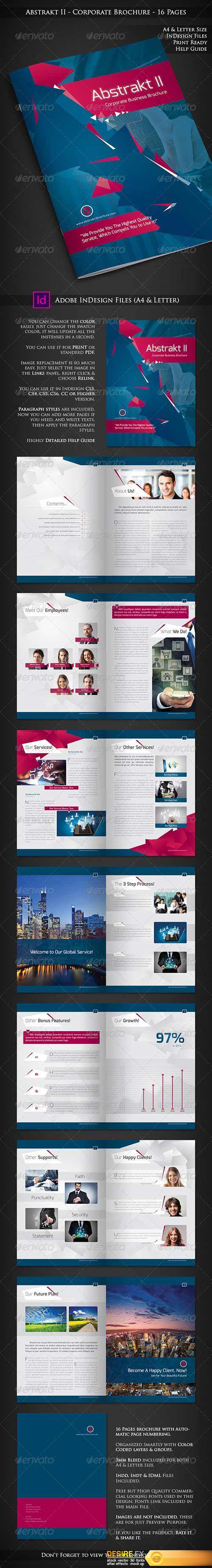Graphicriver - Abstrakt II - Corporate Company Profile - 16 Pages 7741702