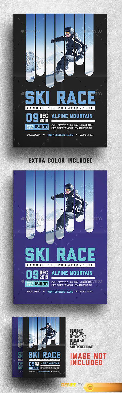 Graphicriver - Ski Race Flyer 18679743