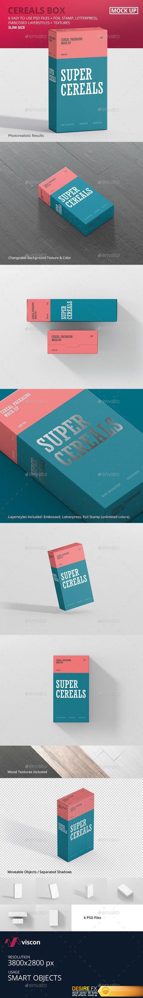 Graphicriver - Cereals Box Mockup - Slim Size 20997447