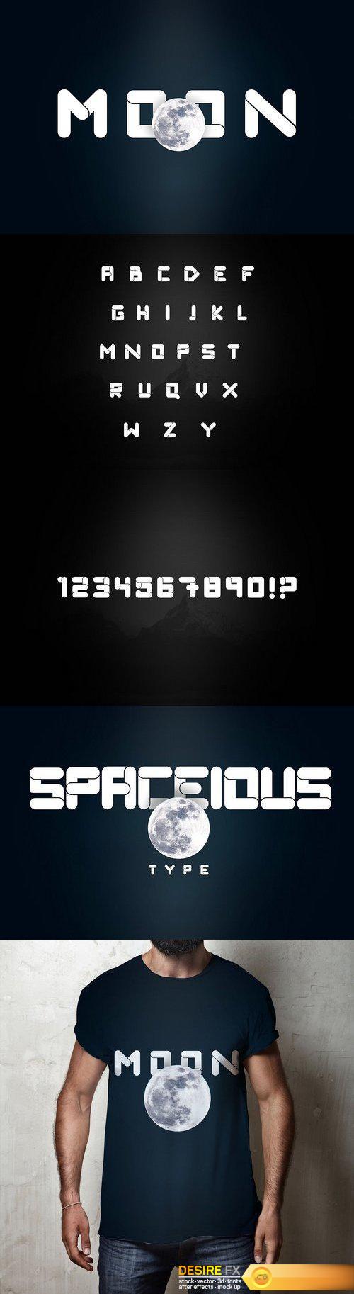 CM - Spaceious All Caps Font 1391525