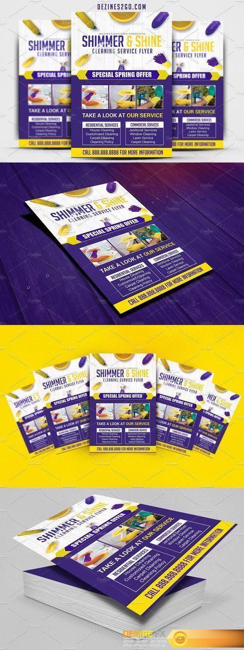 CM - Cleaning Service Flyer Template 1916034