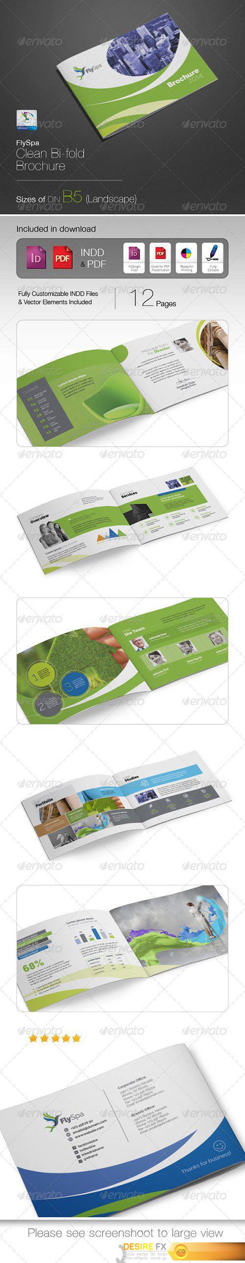 Graphicriver - FlySpa Professional B5 Brochure 5424377