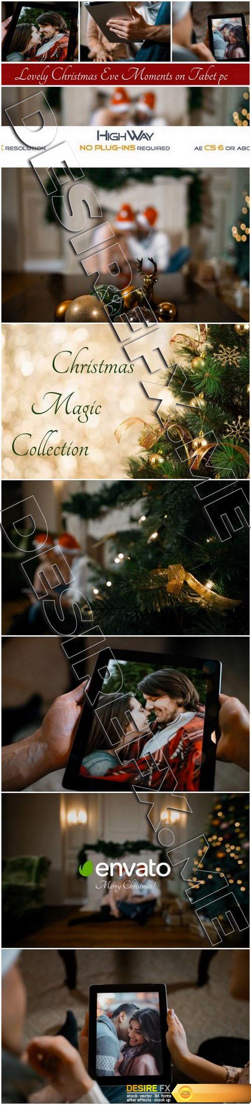 Videohive 20936057 Lovely Christmas Eve Moments on Tablet PC