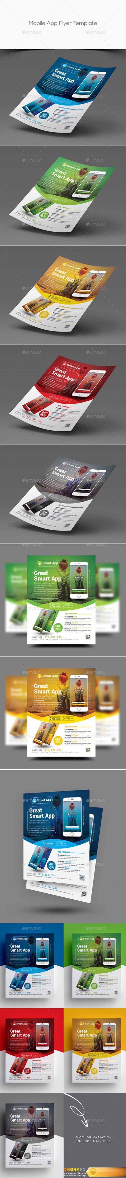 Graphicriver - Mobile App Flyer Template 20692404