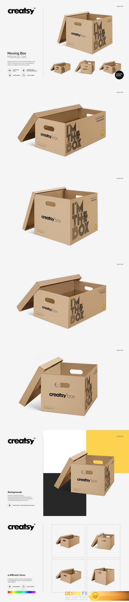 CM - Moving Box Mockup Set 1379147