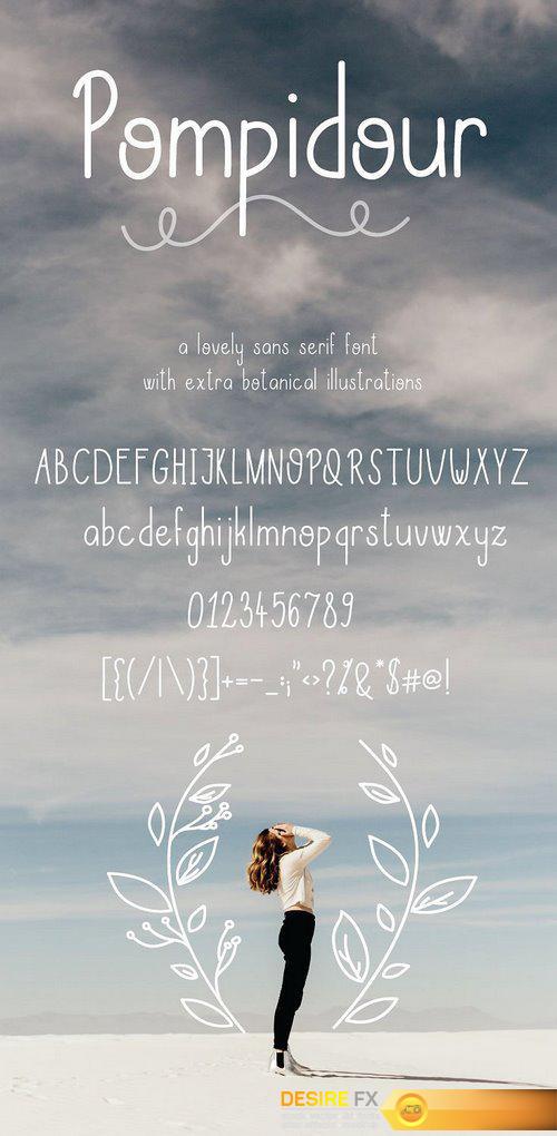 CM - Pompidou | Sans Serif with Extras 1393601