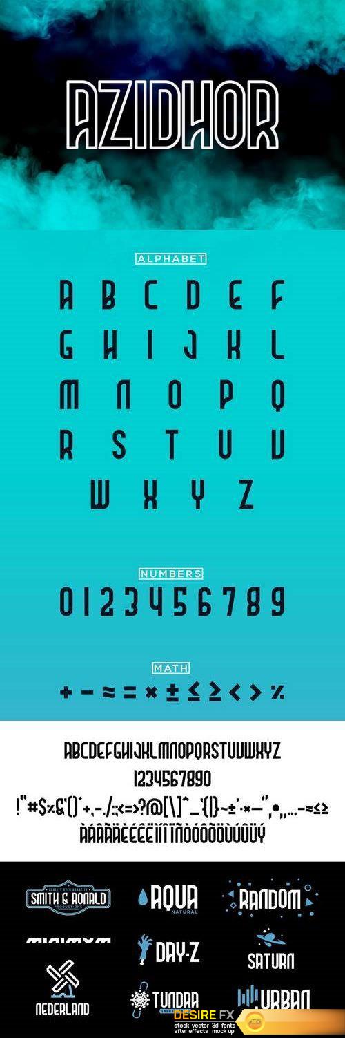 Azidhor typeface