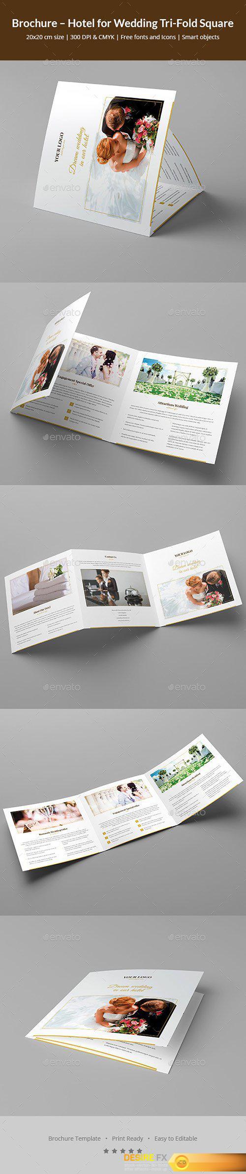 Graphicriver - Brochure – Hotel for Wedding Tri-Fold Square 20775483