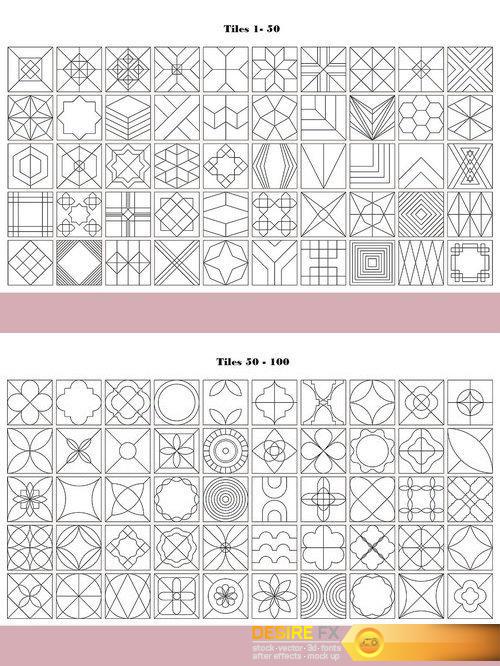 CM - 100 Tiles Patterns 1895412