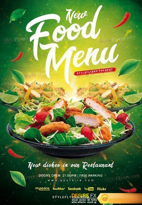 Food Menu V02 PSD Flyer Template