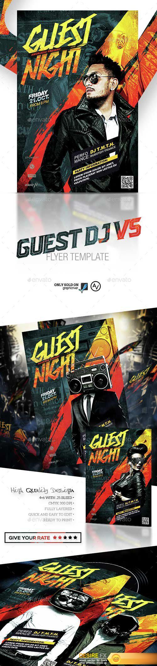 Graphicriver - Guest DJ Flyer Template V5 15359906