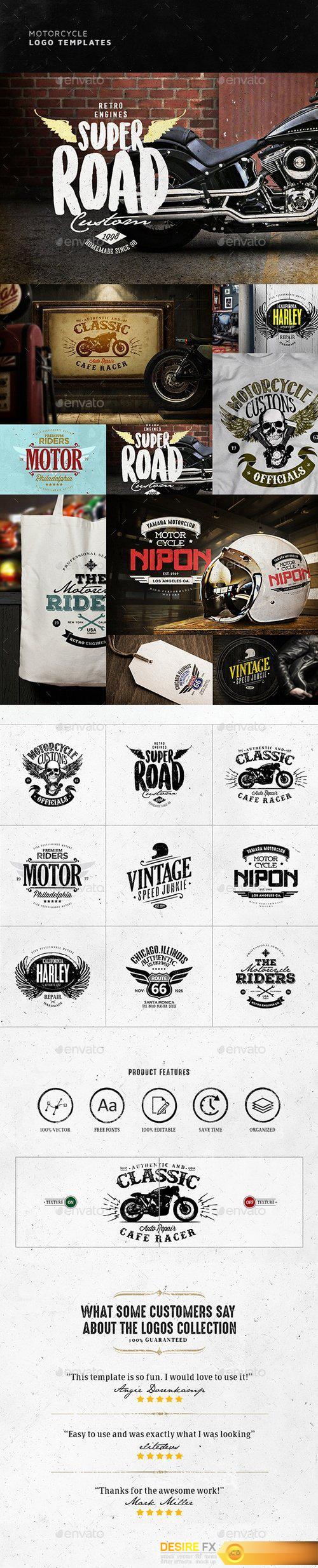 Graphicriver - Vintage Motorcycle Logo Design 20153446