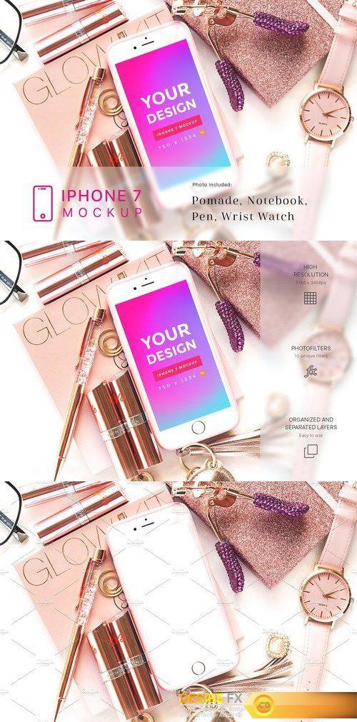 CM - Beauty and Cosmetic iPhone 7 Mockup 1930992