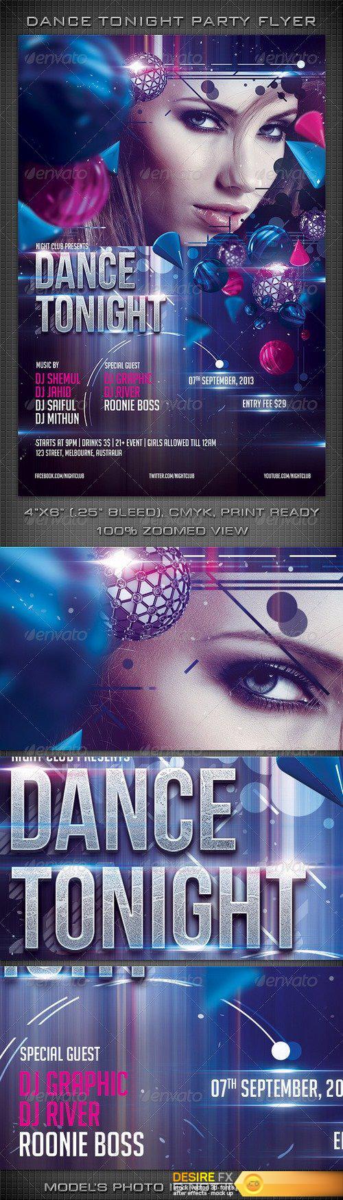 Graphicriver - Dance Tonight Party Flyer 2905250