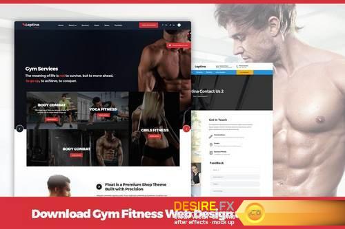 Download Gym Fitness Web Design unique Concept