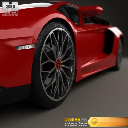 Lamborghini Aventador LP 750-4 SuperVeloce 3D Model (10)