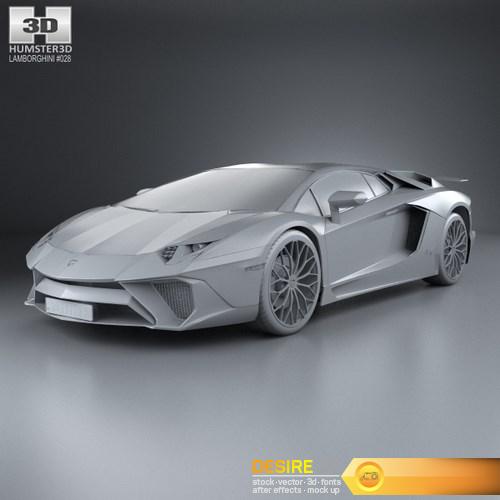 Lamborghini Aventador LP 750-4 SuperVeloce 3D Model (13)