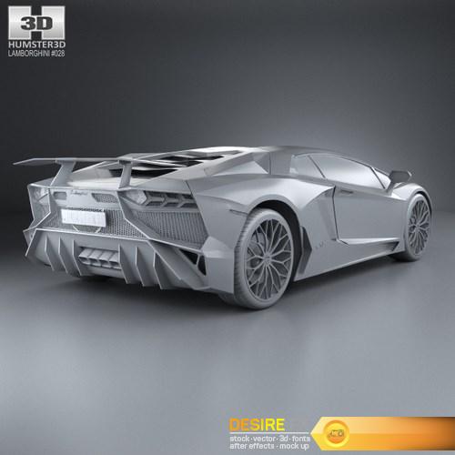 Lamborghini Aventador LP 750-4 SuperVeloce 3D Model (14)