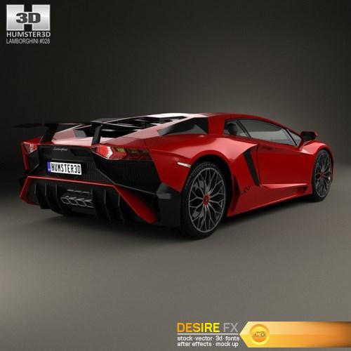 Lamborghini Aventador LP 750-4 SuperVeloce 3D Model (4)