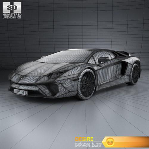 Lamborghini Aventador LP 750-4 SuperVeloce 3D Model (5)