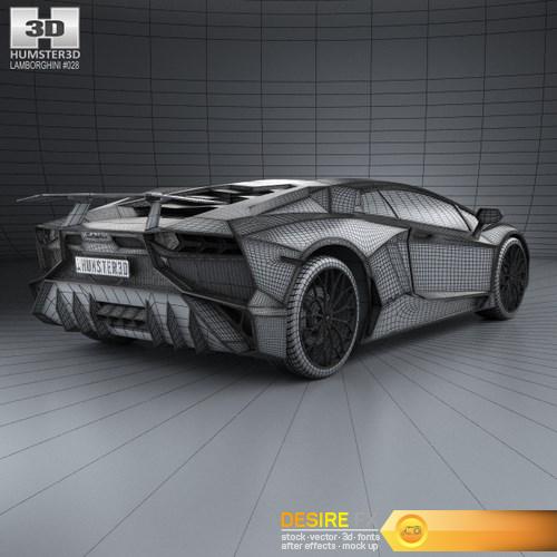 Lamborghini Aventador LP 750-4 SuperVeloce 3D Model (6)