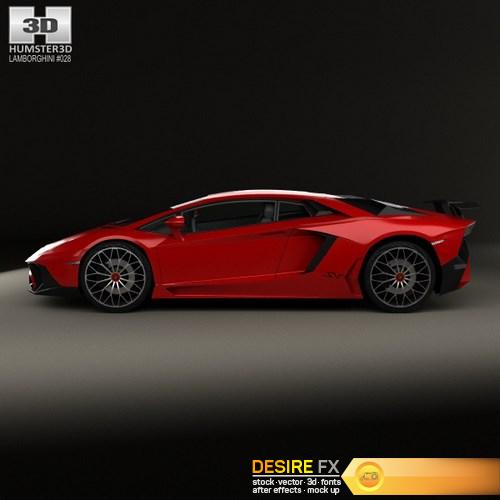 Lamborghini Aventador LP 750-4 SuperVeloce 3D Model (7)