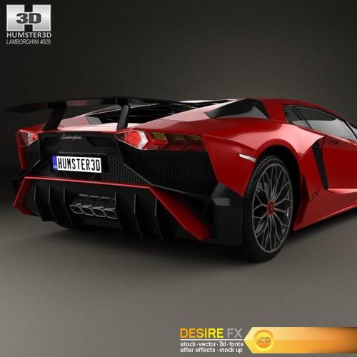 Lamborghini Aventador LP 750-4 SuperVeloce 3D Model (9)