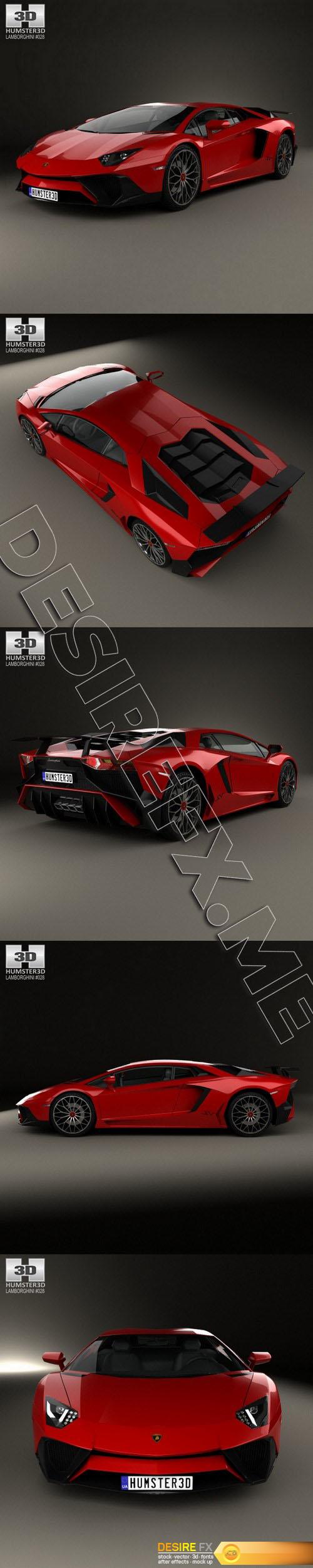 Lamborghini Aventador LP 750-4 SuperVeloce 3D Model