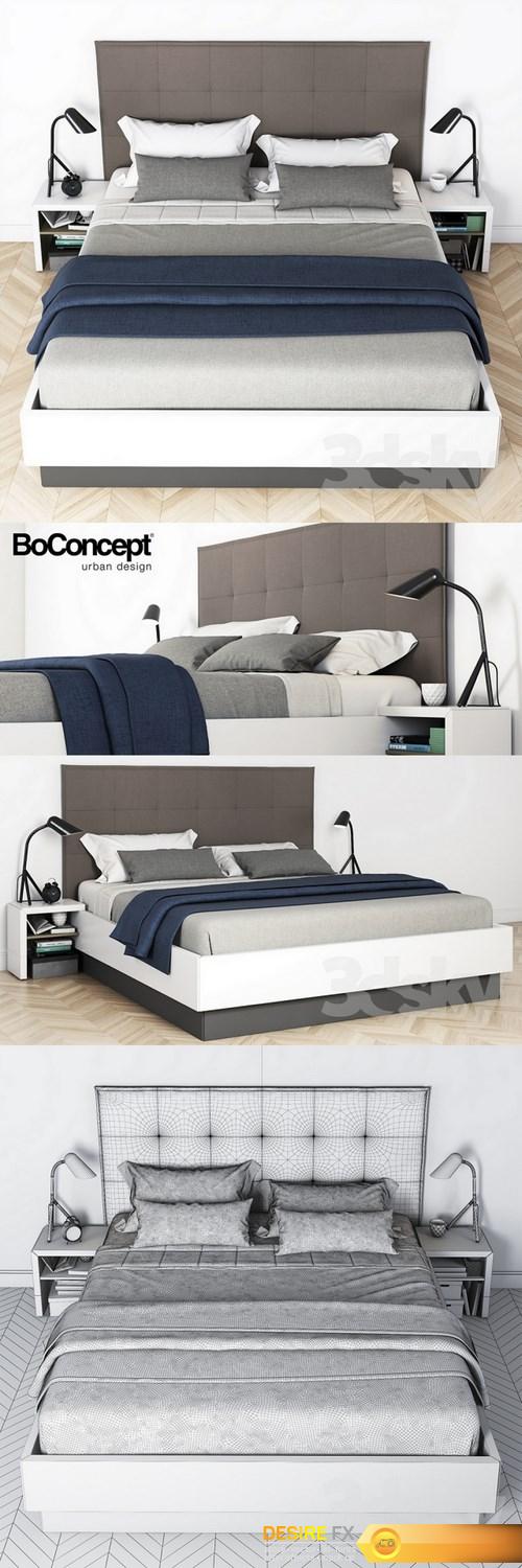 Boconcept Lugano Bed 3d Model