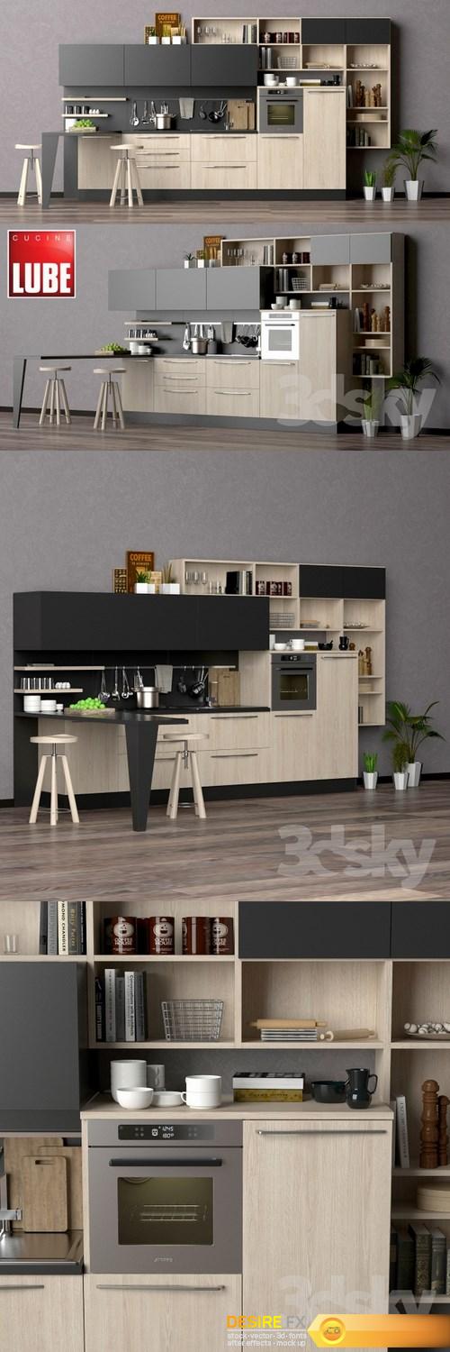 LUBE_CUCINE kitchen 3D Model