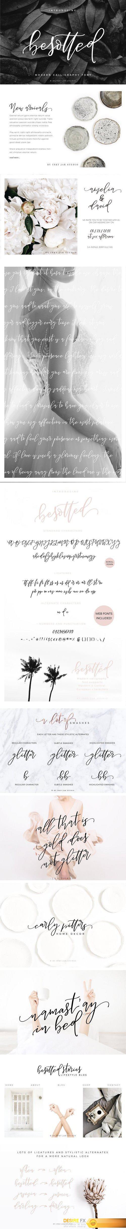 CM - Besotted Modern Calligraphy Script 2059608