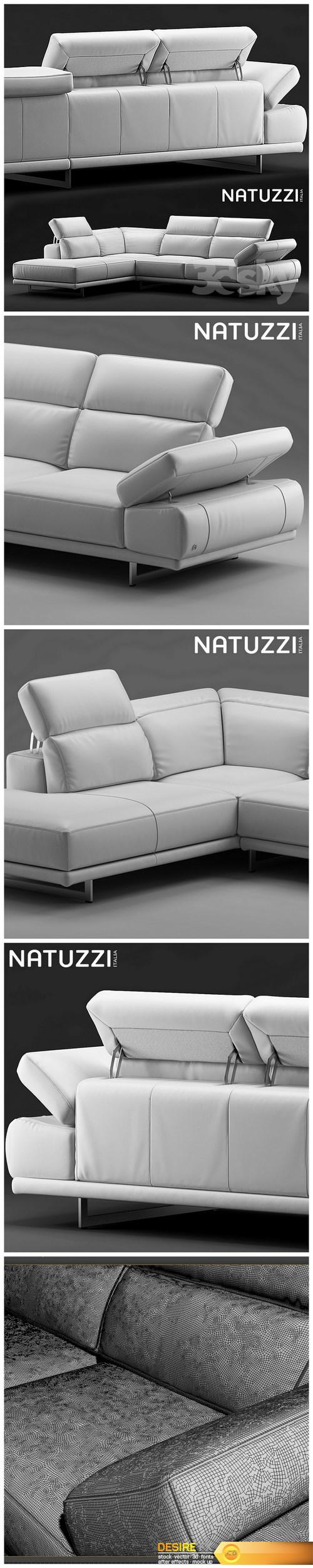 Sofa Natuzzi Borghese 3D Model